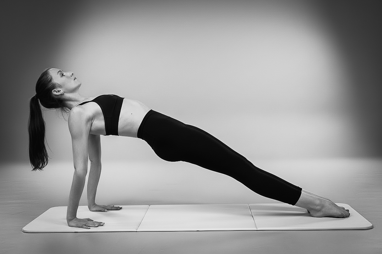 Reverse plank, full body extension