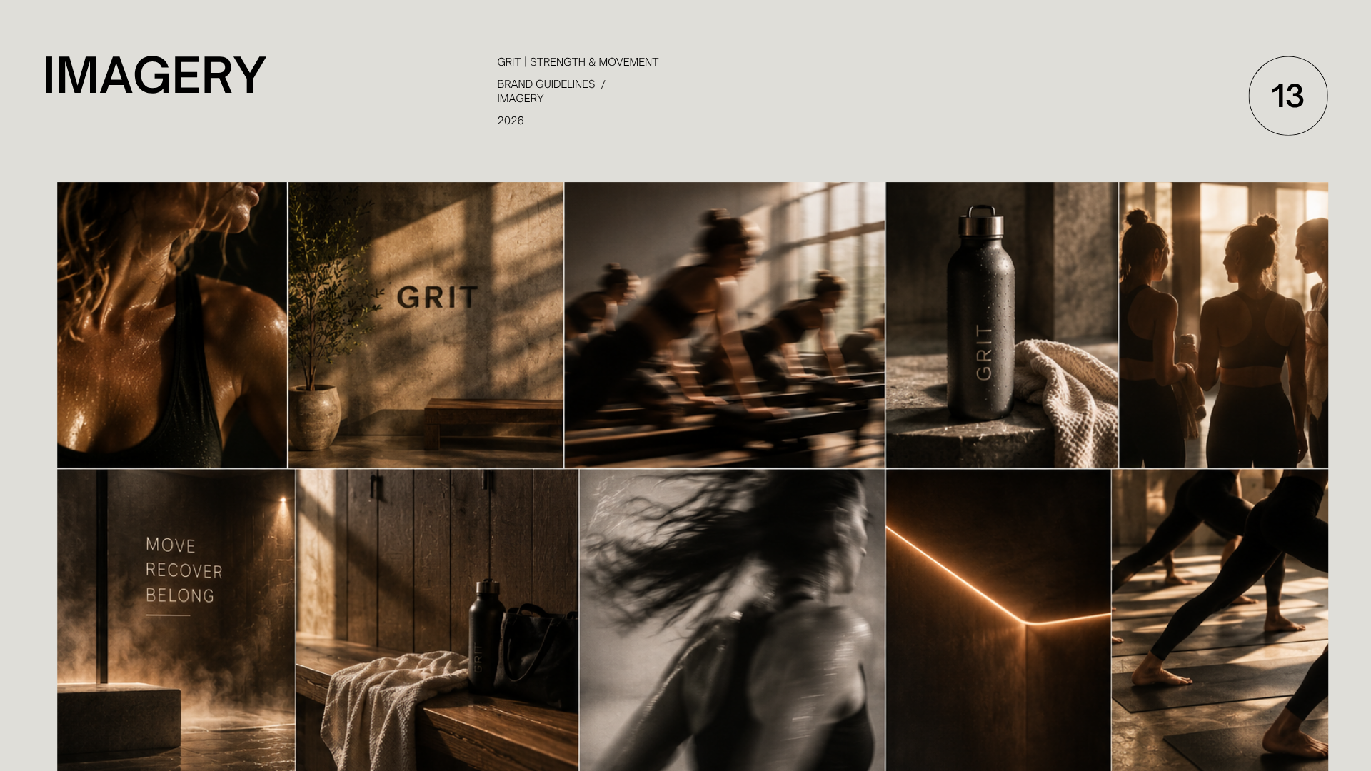 GRIT brand guidelines imagery direction grid