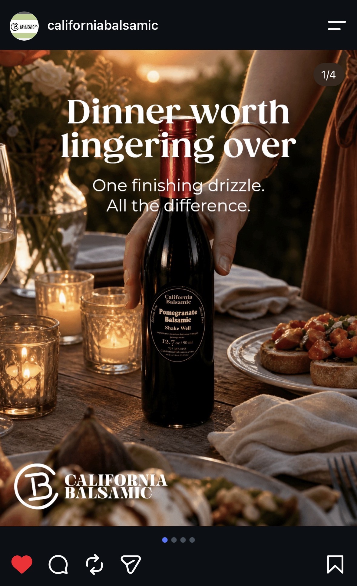 Slide 1 — Dinner worth lingering over