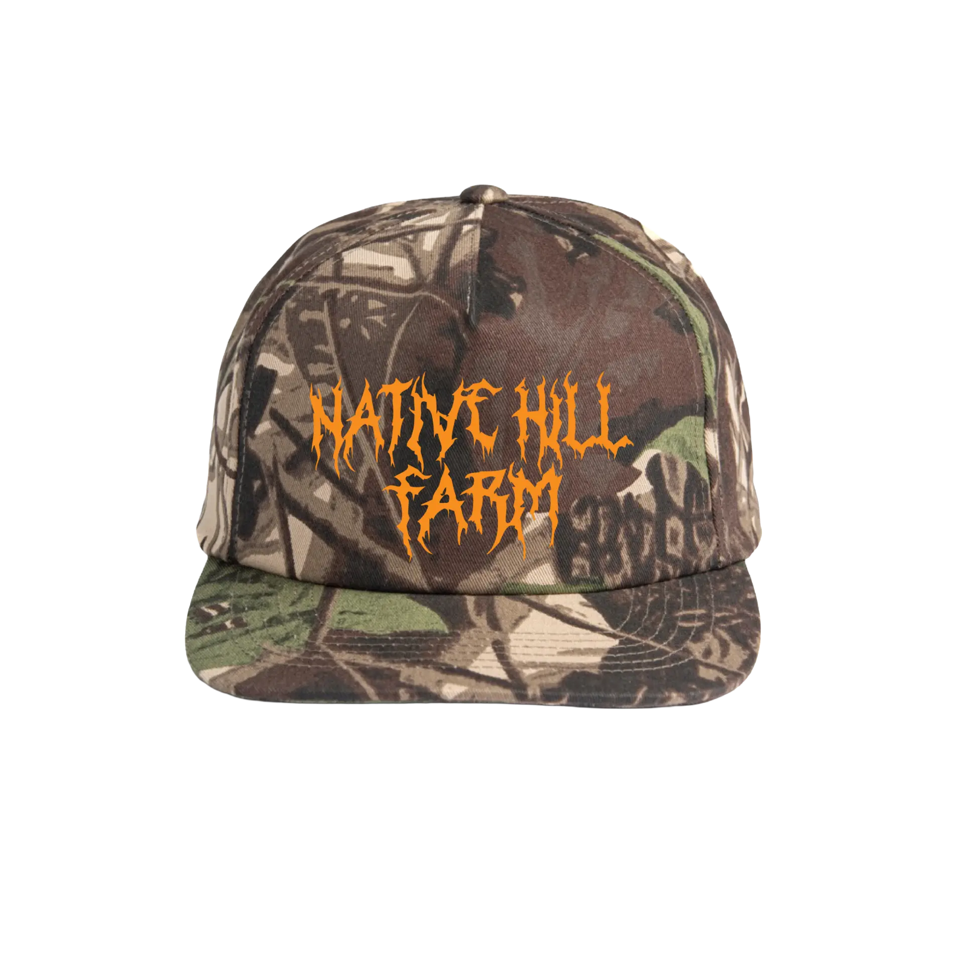 Camo death metal Native Hill Farm snapback